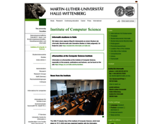 informatik.uni-halle.de screenshot