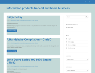 information-resale-products.co.uk screenshot