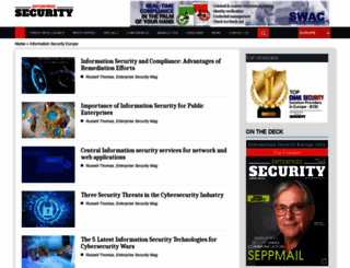 information-security-europe.enterprisesecuritymag.com screenshot