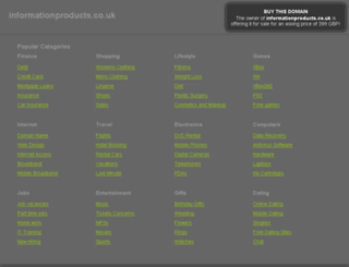 informationproducts.co.uk screenshot