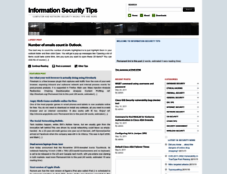 informationsecuritytips.com screenshot