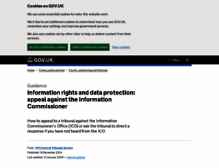 informationtribunal.gov.uk screenshot
