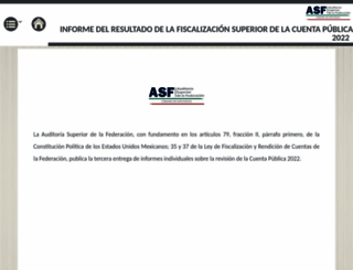 informe.asf.gob.mx screenshot