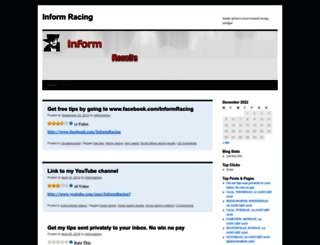 informracing.wordpress.com screenshot