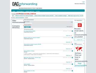 inforwarding.oagcargo.com screenshot