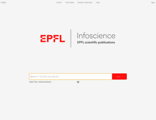infoscience.epfl.ch screenshot