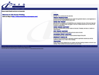infoscreenprinting.net screenshot