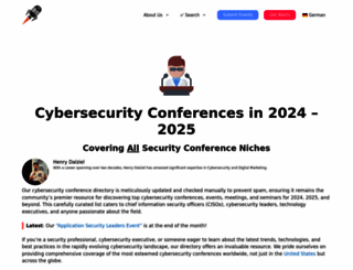 infosec-conferences.com screenshot