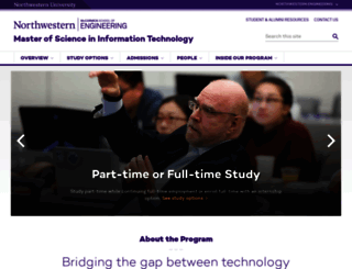 infotech.northwestern.edu screenshot