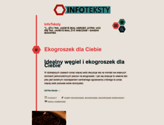 infoteksty.wordpress.com screenshot