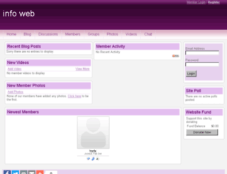 infoweb.spruz.com screenshot