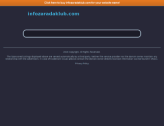 infozaradaklub.com screenshot