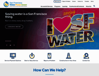infrastructure.sfwater.org screenshot