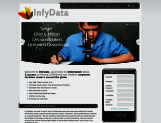 infydata.com screenshot