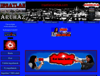 ingatlanaruhaz.com screenshot