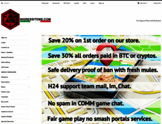 ingressitems.com screenshot