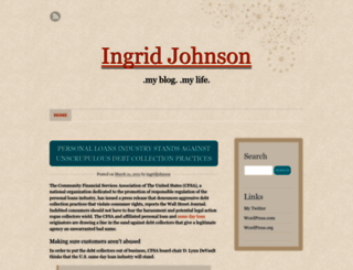 ingridjohnson.wordpress.com screenshot