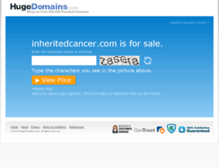 inheritedcancer.com screenshot