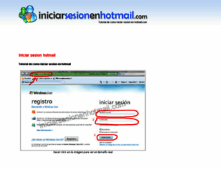 iniciarsesionenhotmail.com screenshot