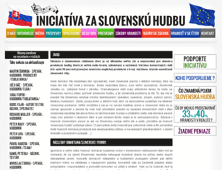 iniciativazaslovenskuhudbu.sk screenshot