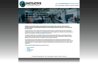 initiativetraininggroup.com screenshot