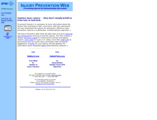 injuryprevention.org screenshot