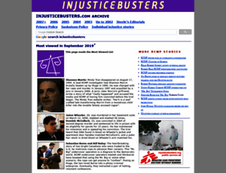 injusticebusters.org screenshot