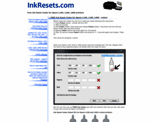 inkresets.com screenshot