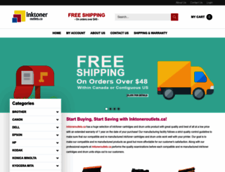 inktoneroutlets.ca screenshot