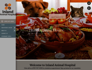 inlandanimalhospital.net screenshot