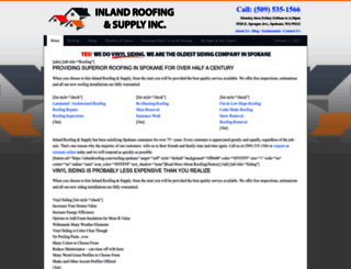 inlandroofing.com screenshot