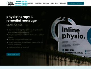 inlinephysio.com.au screenshot