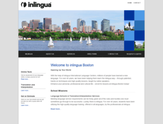 inlinguaboston.com screenshot