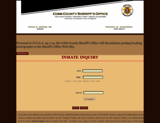 inmate-search.cobbsheriff.org screenshot