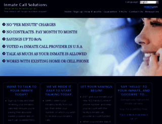 inmatecallsolutions.com screenshot