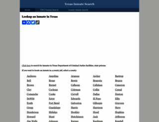 inmatesearchtexas.org screenshot