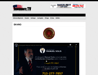inmigrantetv.com screenshot
