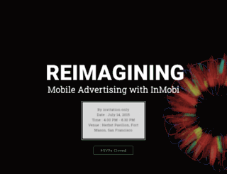 inmobi-reimagining-mobile-advertising-request-invite.splashthat.com screenshot