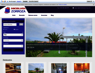 inmobiliariazorroza.com screenshot