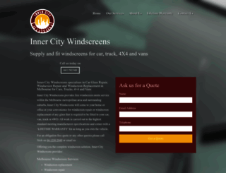 innercitywindscreens.com.au screenshot