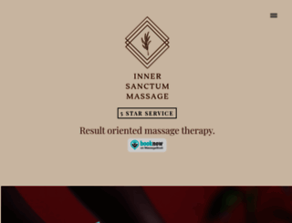 innersanctummassage.com screenshot