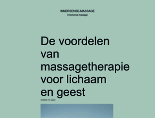 innersense-massage.nl screenshot