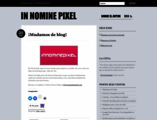 innominepixel.wordpress.com screenshot