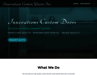 innovationscustomdoors.com screenshot
