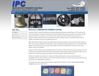 innovativepowdercoating.com screenshot