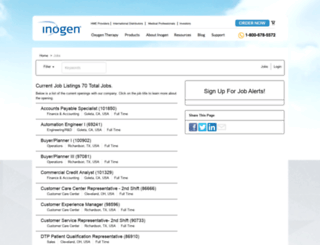inogen.iapplicants.com screenshot
