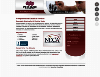 inphaseelectricinc.com screenshot