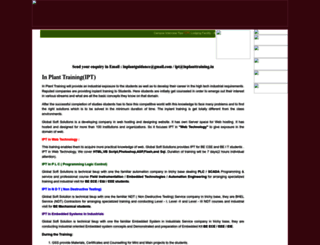 inplanttraining.in screenshot