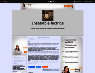 insatiable-lectrice.over-blog.com screenshot
