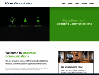 insciencecommunications.com screenshot